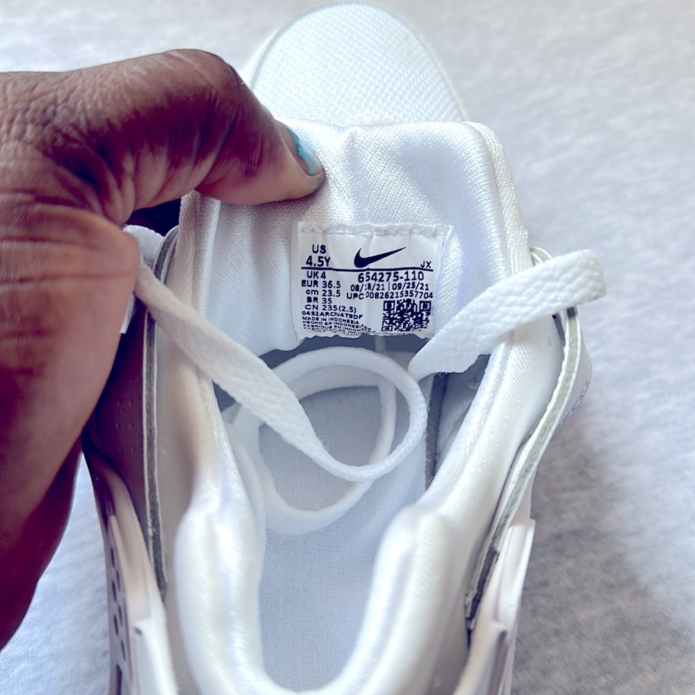 Nike Air Huarache Run White Pure Platinum (GS) - Picture 6 of 8